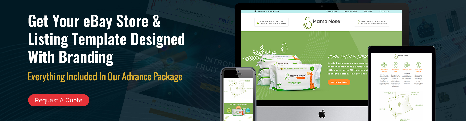 Get your Fully Customized eBay Store and Listing Templates